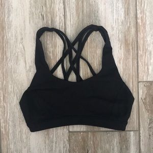 Black Lululemon sports bra